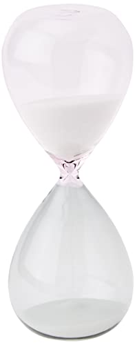 Tfa Dostmann Clessidra 15 Minuti, 18.6009.02.40, In Vetro, Decorazione Da Tavolo, Timer, Colore Grigio/Rosa, Sabbia, (73 X (B) 73 X (H) 190 Mm
