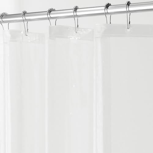 Idesign Tenda Doccia, Tenda Da Doccia Impermeabile In Poliestere Con 12 Occhielli, Tenda Per Vasca Da Bagno Lavabile E Anti Muffa 180,0 Cm X 200,0 Cm,
