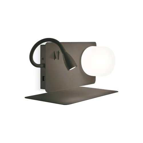 Applique Moderna Da Lettura Ideal-Lux Art Book-1 Ap2 Nero