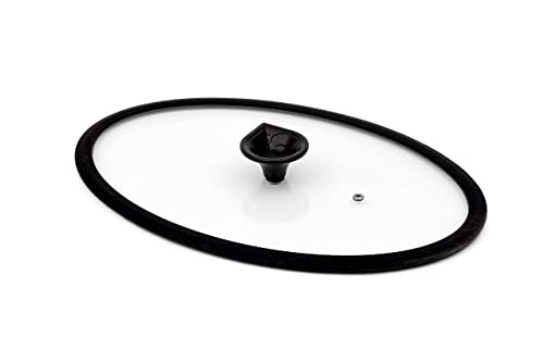 Coperchio Ovale In Vetro Temperato 26X38 Luchetti K360 - Ideale Per Pescera Luchetti Con Bordo In Silicone
