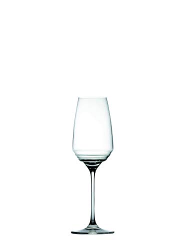 Zafferano Ne03800 Esperienze-Flauto In Vetro, Degustazione Vino, Realizzato In Cristallo, Cl 38 H 245 Mm D 76 Mm-Set 6 Pezzi