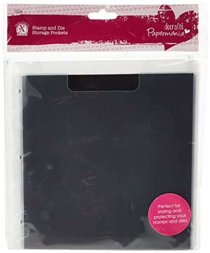 Papermania - Stampo In Plastica E Tasca Per Conservazione Con Distanziale Magnetico, Pacco Da 10