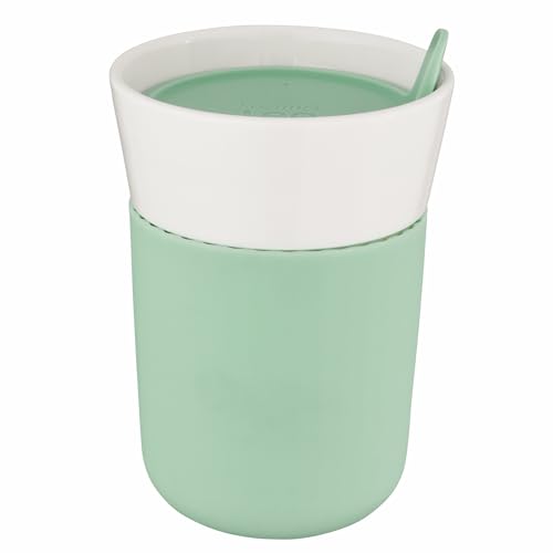Berghoff 3950123 - Tazza Da Viaggio In Porcellana, 0,33 L, Colore: Verde/Bianco