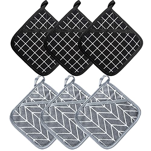 Dxrpo Presine Da Cucina E Guanti Da Forno Resistenti Al Calore 550℉, Imbottito Con Cotone Riciclato, Presine Da Cucina, Per Cucinare E Cuocere, 18Cm X