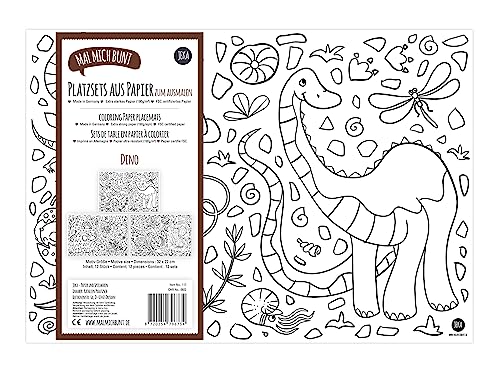 Set Di 12 Tovagliette Da Colorare, Motivo: Dinosauri, Tovagliette Da Colorare Per Bambini, Colorare Dinosauri, Attività Per Bambini, Decorazione Da Ta