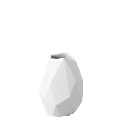 Rosenthal 14270-100102-26009 Surface - Vaso In Miniatura In Porcellana, Altezza 9 Cm, Colore: Bianco
