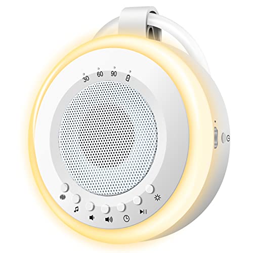 Macchina Rumore Bianco Neonato Portatile: Easy@Home 2 In 1 White Noise Machine Succhietto E Luce Notturna | 20 Suoni Di Ninne Nanne Rilassanti E Suoni