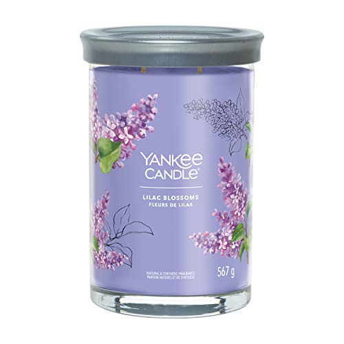 Yankee Candle Signature Candela Profumata, Fiori Di Lillà In Tumbler Grande, Candele Di Miscela Di Cera Di Soia Lunga Durata, Regalo Per Le Donne