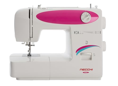 Necchi N82 Macchina Per Cucire, Interno In Pressofusione In Alluminio, Scocca In Abs, Rose, Regular