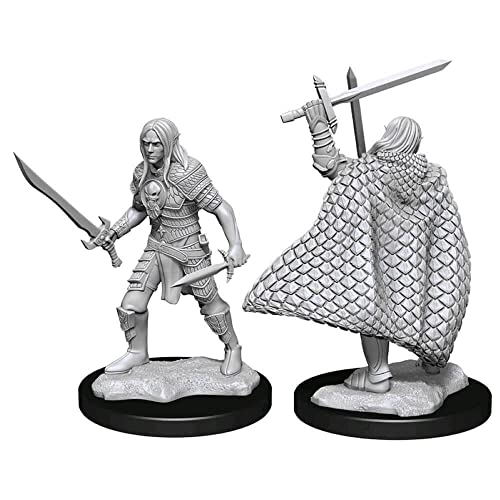 Dungeons & Dragons Pathfinder Battles: Deep Cuts Unpainted Miniatures: Elf Fighter Male