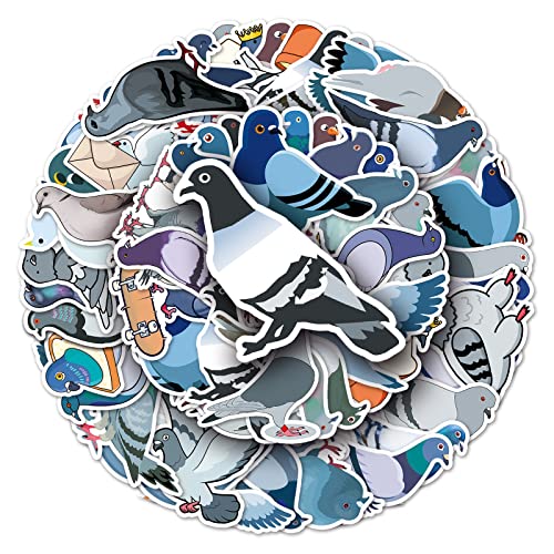 Bric Dodo Pigeons 50 Adesivi Per Auto, Laptop, Telefono, Chitarra, Skateboard, Moto, Bicicletta, Piccione, Set Di Adesivi In Vinile, Impermeabili, Per