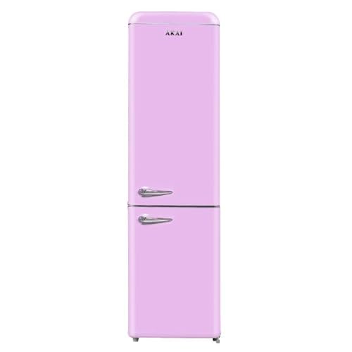 Akai Frigo Combinato Vintage Rosa Class300