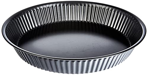 Guardini Gardenia, Stampo Crostata 24Cm, Acciaio Con Rivestimento Antiaderente, Colore Nero