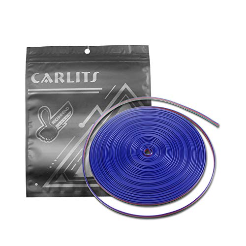 Carlits Cavo Di Prolunga Rgb Da 10 M, 22 Awg 4 Pin 22 Gauge Kit Conduttore Da 33 Piedi Per Striscia Led Rgb 5050 3528