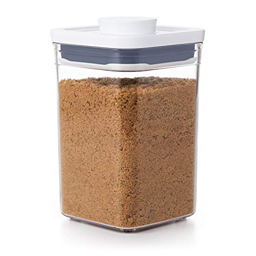Oxo Good Grips 11234000 Contenitore Alimentare Pop, Adatto Per Zucchero Di Canna E Simili, Trasparente, 1 L
