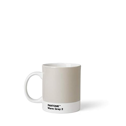 Copenhagen Design Pantone Tazza In Porcellana, Grigio (Warm Gray 2), 1 Unità (Confezione Da 1)