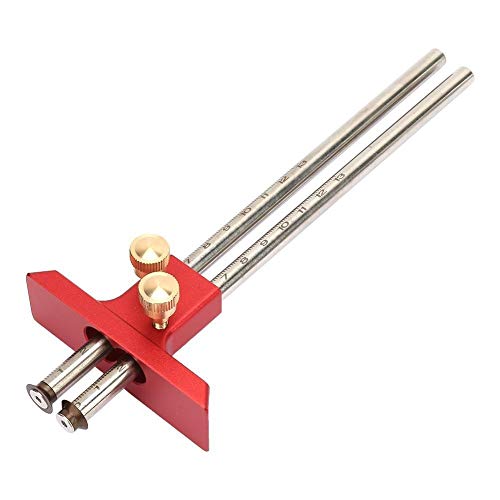 Broco Truschino Doppio, Acciaio Inox Lavorazione Del Legno Doppia Testa Scriber Righello Marcatura Gauge Legno Scribe Strumento Carpenteria