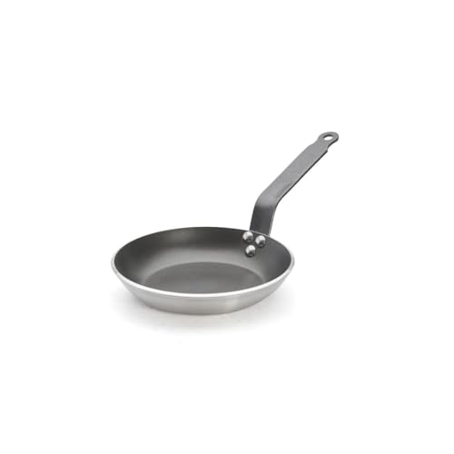 De Buyer Alluminio Padella Choc Resto Induction Antiaderente, Diametro 20 Cm, 8480.20, Nero