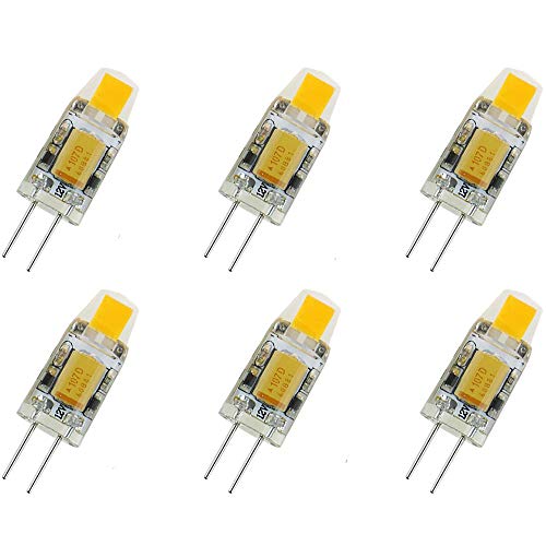 6Pcs Super Bright G4 Led 12V Lampada Ac/Dc 12V Cob Led Lampadina 2W Sostituire Lampada Alogena 360 Angolo Del Fascio Led Crystal Lampadina Faretto War
