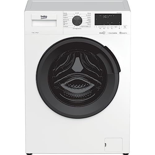 Lavatrice Carica Frontale Da 8 Kg, Classe A+++, 1400 Giri, Motore Inverter/Vapore, 84X60X55 Cm - Beko Wux81436Ai