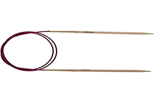 Knitpro - Aghi Circolari Fissi Basix, 80 Cm X 6 Mm, Colore: Betulla