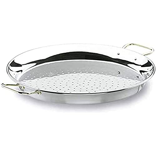 Lacor 60146- Padella Per Paella Valenciana Inox 46 Cm