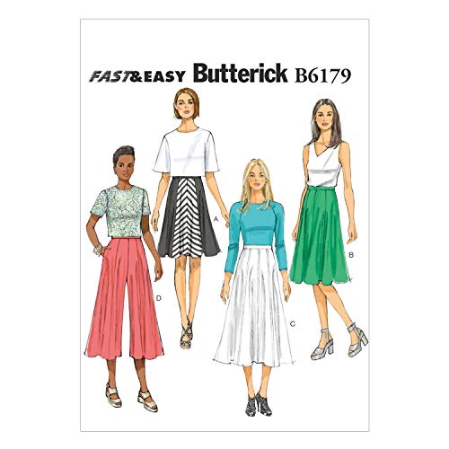 Butterick Patterns 6179 E5 - Cartamodello Per Gonne E Pantagonne Da Donna, Taglie: E5 14/16/18/20/22 (46-54) [Lingua Inglese]