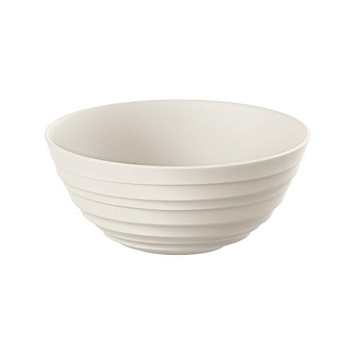 Guzzini - Tierra, Contenitore M In Plastica Riciclata, Ciotola - Bianco Latte, Ø 18Xh7,6 Cm | 1090 Cc - 175018156
