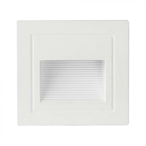 V-Tac Vt-1129 Lampada Segnapasso Led 5W Applique Da Parete Quadrato Bianco Ip65 Bianco Caldo 3000K - Sku 10377