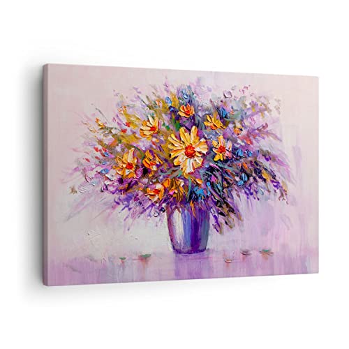 Quadro Su Tela Fiori Vaso Stampe Da Parete 70X50Cm Quadri Moderni Soggiorno Camera Da Letto Cucina 1 Pezzo Piccoli Decorazione Murale Wall Art Canvas