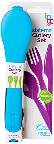 Sistema Cutlery To Go Posate, Polipropilene, Colori Assortiti