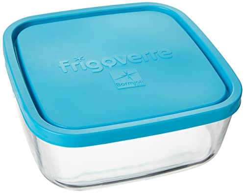 Bormioli Frigoverre Contenitore Quadrato Per Alimenti Con Coperchio, 1 Pz