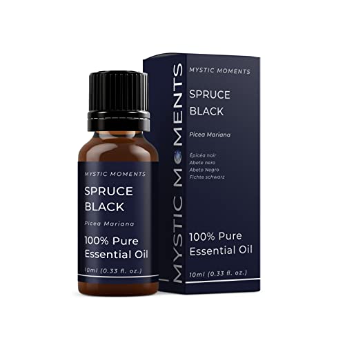 Mystic Moments | Olio Essenziale Nero Di Abete Rosso 10 Ml - Olio Puro E Naturale Per Diffusori, Aromaterapia E Massaggio Miscele Senza Ogm Vegano