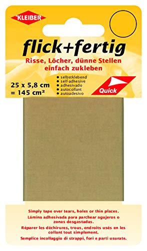 Kleiber - Nastro Per Riparazioni In Nylon Autoadesivo Flick Plus Fertig 145 Cm², Beige