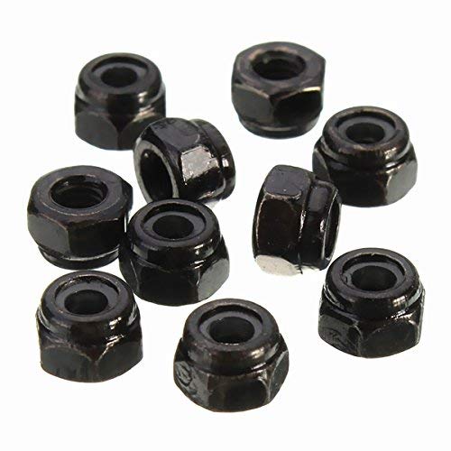 Alamor Cs1 10Pcs In Acciaio Al Carbonio Autobloccante Dado Esagonale In Nylon Dado Di Bloccaggio M2/M 2.5/M3/M4/M5/M6/M8 - M4
