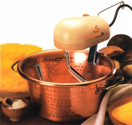 Lar Polentina Polentamatic Paiolo In Rame Polenta Con Motore Elettrico D. 24 Cm