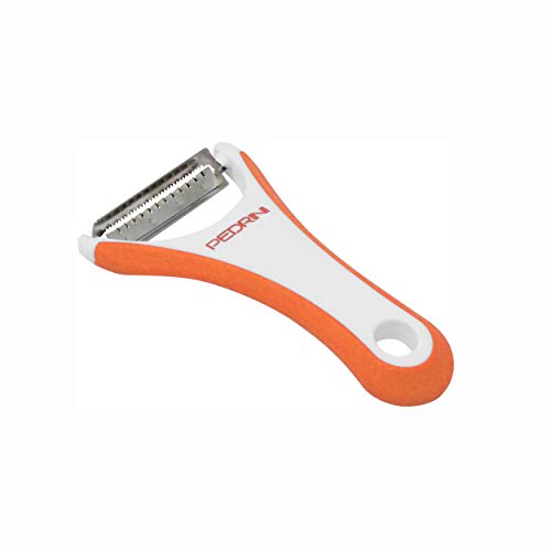 Pedrini 490256 Sbucciatore C/Ama Julienne, Plastica, Bianco