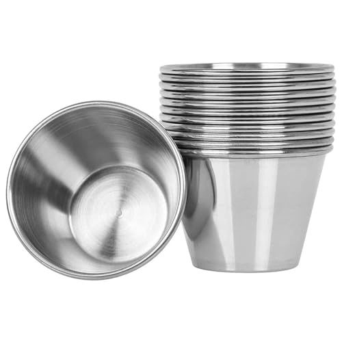Arga - Mini Stampi Per Budini - Stampo Per Budino - Acciaio Inox - Set Di 12-7 Cm