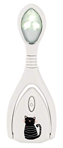 Libri_X - Luce Led Da Lettura Lumi Plus, Motivo: Gatto, Con Dimmer Continuo, Lampada Da Lettura Per Lettura Al Buio