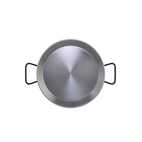 Metaltex - Padella In Acciaio Lucido Induzione 4 Porzioni 30 Cm (Superiore) 24,5 Cm (Base)