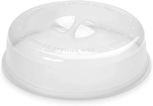 Space Home - Coperchio Per Microonde - Campana Per Microonde - Coperchio Per Microonde In Plastica Resistente - Trasparente - 24 Cm