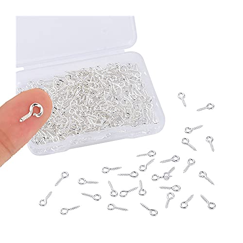 Bessy Shop Ganci A Vite,300 Pièces Mini Vite Perno Occhio,Mini Épingles À Il En Métal Pour Résine, Bijoux, Crochets À Oeil Pour Arts Bricolage Faisant