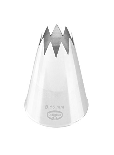 Dr. Oetker 3514 Tuellen Manufaktur Stella Beccuccio 16 Mm In Acciaio Inox, Colore Argento, 5, X 3, 5 Cm