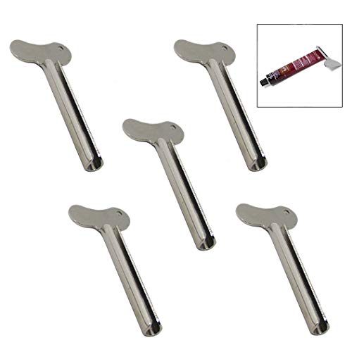 Iwobi 5 Pezzi Dentifricio Squeezer,Spremi Tubetti Dentifricio In Acciaio Inox Dentifricio Manuale