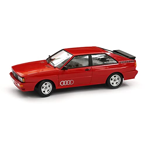 Audi A5-5893 - Modellino Auto Quattro Anno 1980, Scala 1:18, Modello In Miniatura, Colore: Rosso