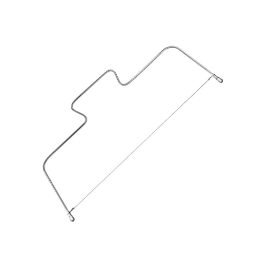Fmprofessional 21556.0 Tagliatorte In Filo D'Acciaio Con 2 Fili Di Ricambio, Acciaio, Argento, 34 Cm