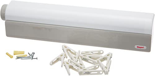 Rayen Stendino, 6 Fili, Abs, Fibra Di Polyester, Bianco,Griggio, 44X10X6 Cm