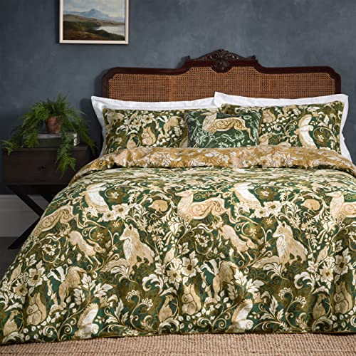 Paoletti Harewood Set Copripiumino Matrimoniale, Cotone, Smeraldo
