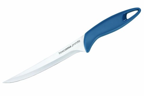 Tescoma 863025 Presto Coltello Disossatore, Acciaio Inossidabile, Blu, 18 Cm, 1 Pezzo