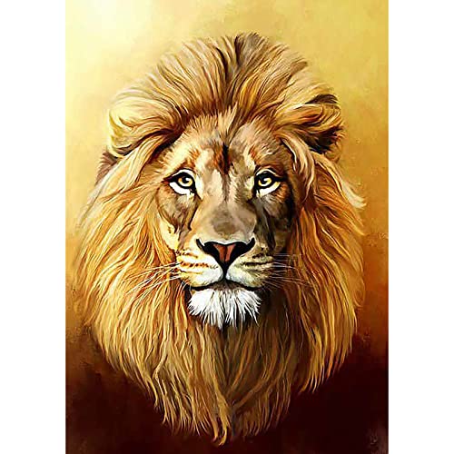 5D Diamant Peinture Full Drill Clearance, Diamant Diy Kits Lion Strass Broderie Point De Croix Kits Fourniture Arts Artisanat Toile D¨¦Coration Murale
